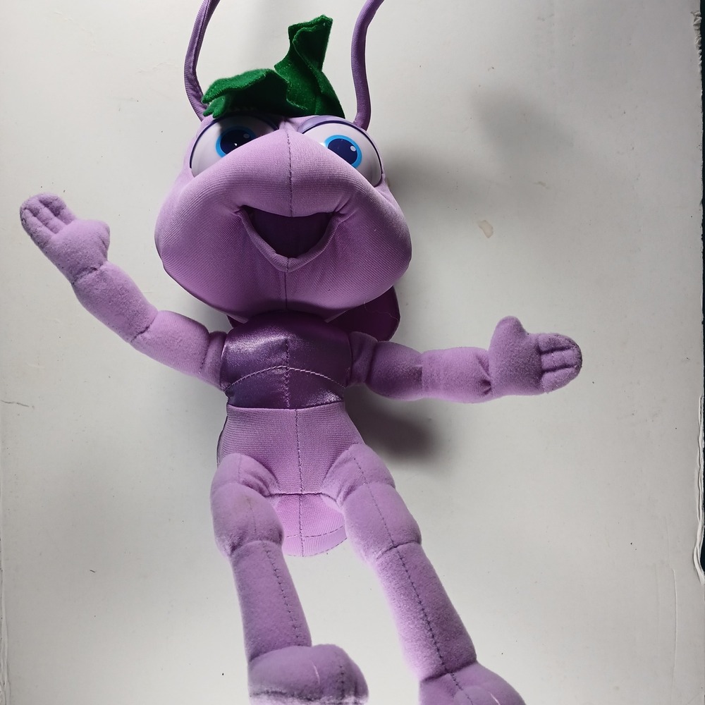 Vintage Disney Plush Toy Kids Small Purple Princess Dot A Bug's Life Mattel